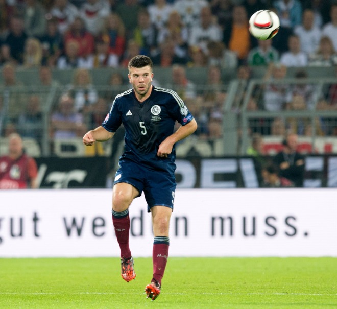 All Hans on deck - Grant Hanley had his work cut out for him against Germany